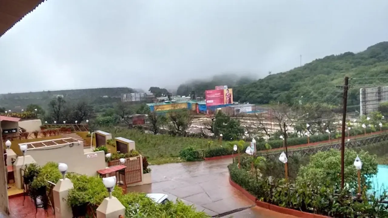 MTDC Resort Mahabaleshwar surrounded by lush green hills and scenic valley views